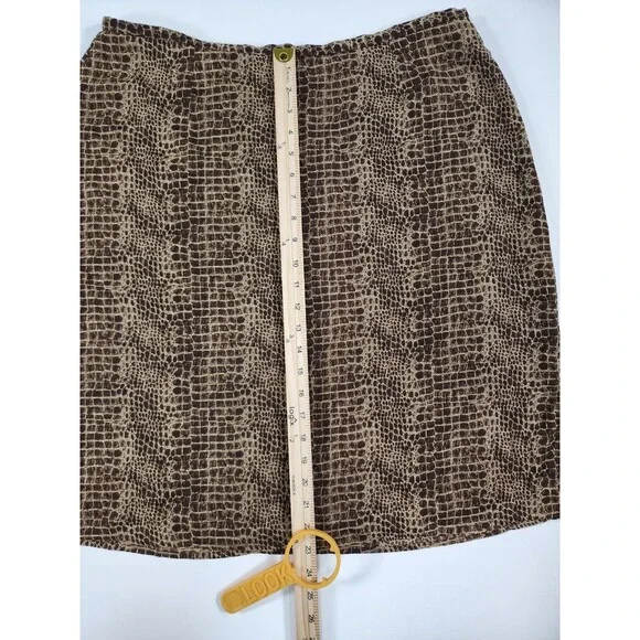 First Issue Liz Claiborne Skirt Women's Size 18 Crocodile Pattern - Picture 10 of 11